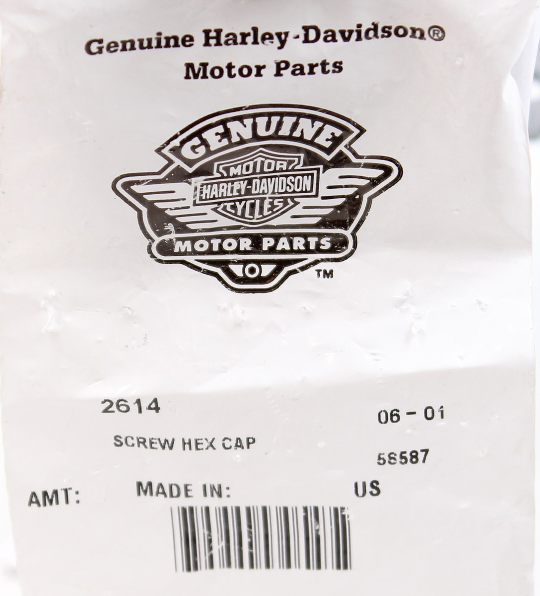 Harley-Davidson Hex Head Screw 1/4