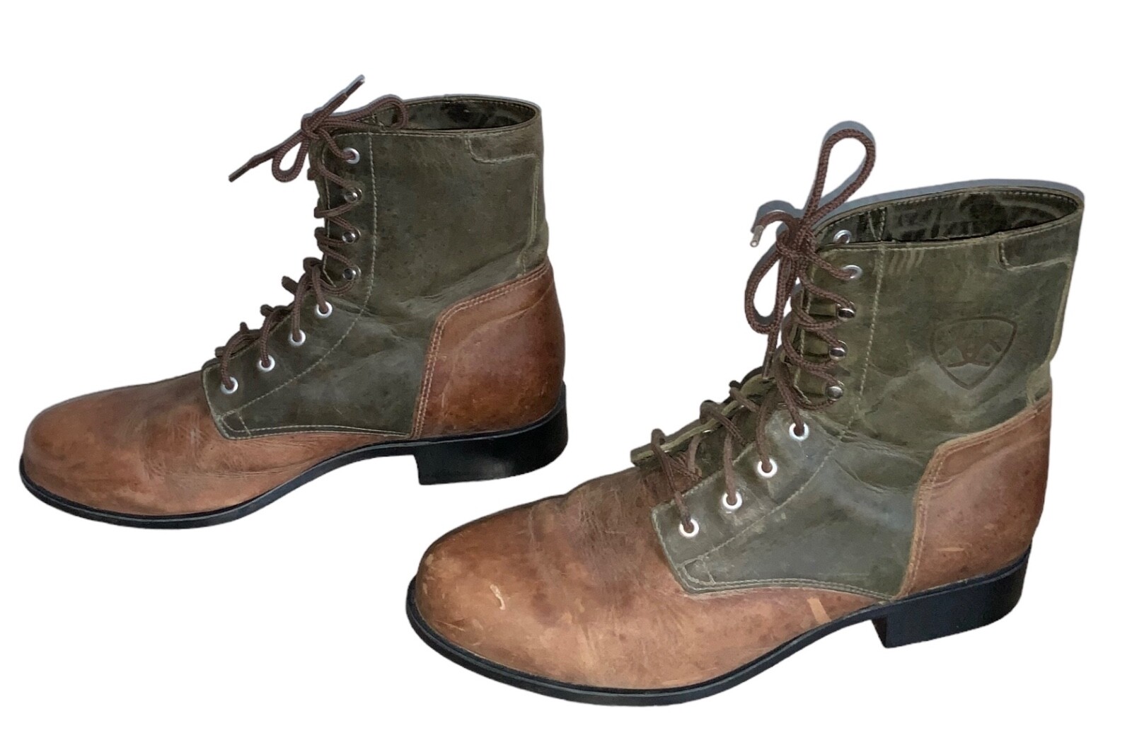 Women's Ariat Advanced Torque Stabilizer Western Ankle Lace Up Boots Size 9.5