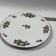 Tuscan Plate Fine English Bone China Woodland Violets VTG Replacement 10” Floral