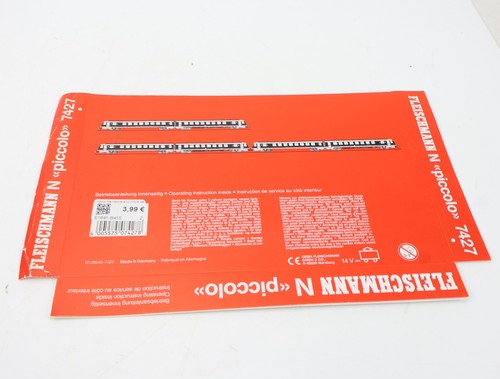 E1641 Fleischmann piccolo N Manual de instrucciones para tren diésel 7427... | Condition: Usado