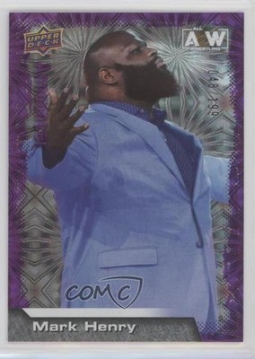 2022 Upper Deck AEW All Elite Wrestling Crew Purple Pyro 48/199 Mark Henry 0qu8