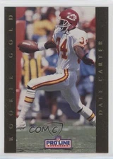 1992 Pro Line Portraits Rookie Gold Dale Carter #13 RC