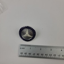 Mercedes Benz Blue Silver Laurel Wreath Star Emblem Badge 126 1.5 Inch Mercedes Benz Blue Silver Laurel Wreath Star Emblem Badge 126 1.5 Inch