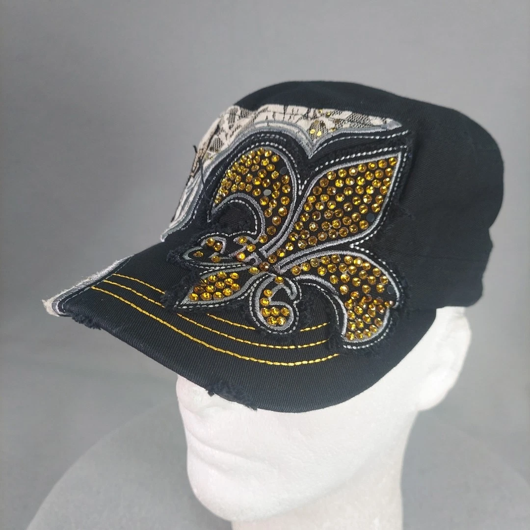 Crown Hat Womens military cadet Baseball Cap Black White Embroidered Cowgirl bli Cowgirl Women main image 4
