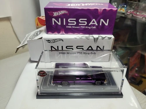 2024 Hot Wheels RLC Purple 1986 NISSAN 720 KING CAB TRUCK Red Line Club Car
