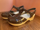 SVEN Mary Jane brown patent leather clog - 37 - low heel - Adorable!! — photo 2