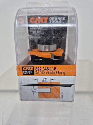 CMT TOOLS Slot Cutter W/Bearing&Arbor 822.348.11B
