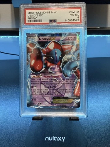 2013 Deoxys EX (Team Plasma) BW82 Black & White Holo PSA 4