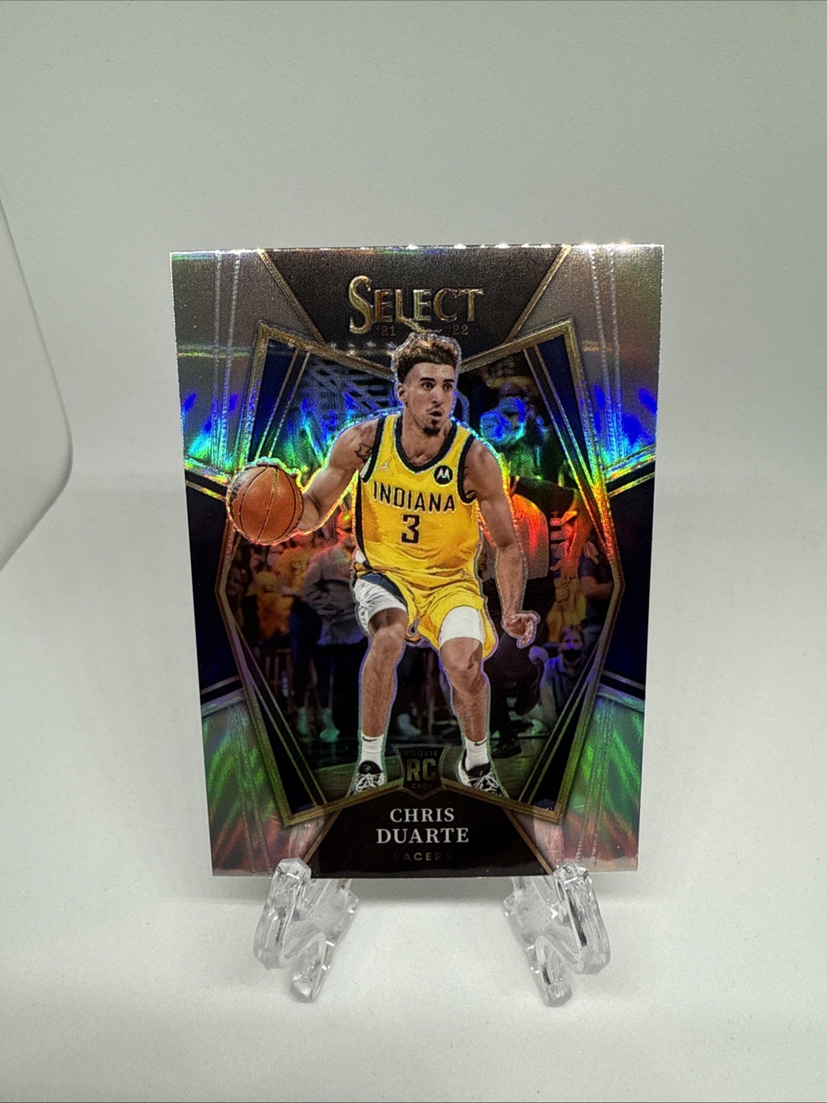 2021-22 Panini Select Chris Duarte Silver Prizm Rookie Premiere Level #146