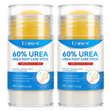 2 Pack Urea Foot Care Stick 60 with Salicylic Acid 2 for Dry Cracked Heels
