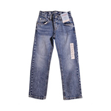 Cat  Jack Boys 5T Straight Stretch Jeans Adjustable Waist Blue Denim