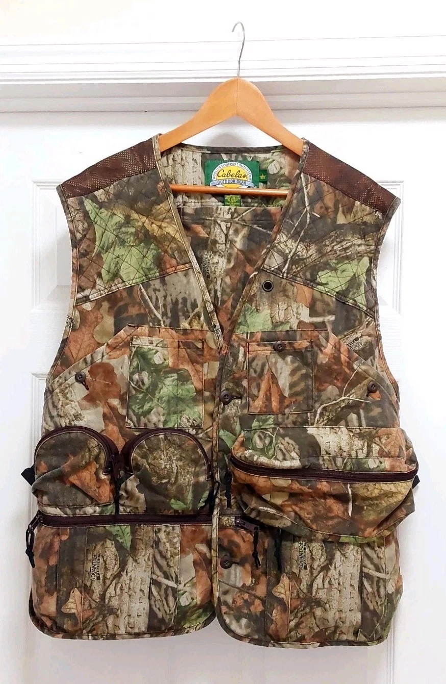 Cabelas Outdoor Gear Camouflage Vest Men's Large Hunting Fishing Pockets Outdoor