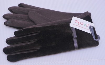 VINTAGE TOP IT OFF WOMAN'S GLOVES, 100% POLYESTER, ONE SIZE, NEW w TAGS