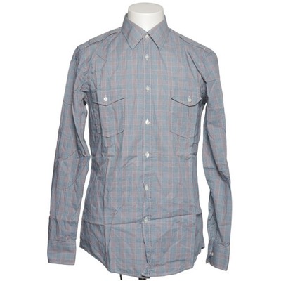 Hugo Boss, Hemd, Größe: 40, SLIM FIT, Blau/Grau/Weiß, Baumwolle, Glencheck #x2e