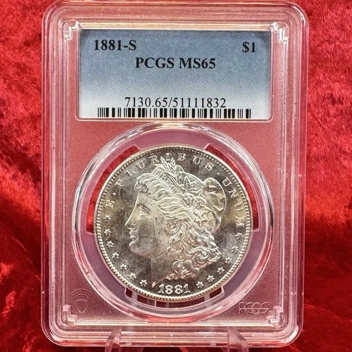 1881-S Morgan Silver Dollar PCGS MS65
