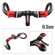 Carbon Road Bike Bicycle Racing Drop Integrated Bar Stem Handlebar 400/420/440mm