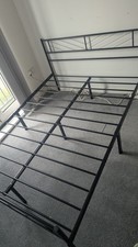 Standard Double Bed - Black Metal - In good shape