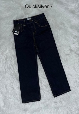Quiksilver Dark Rinse Jeans Size 7 Adjustable Waist NWT