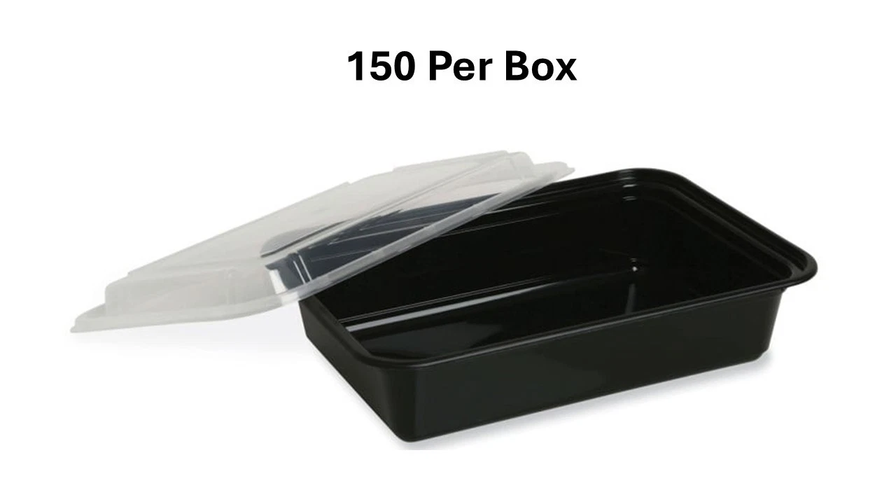 150 Pack Microwavable Food Container 5.7 IN x 4.5IN