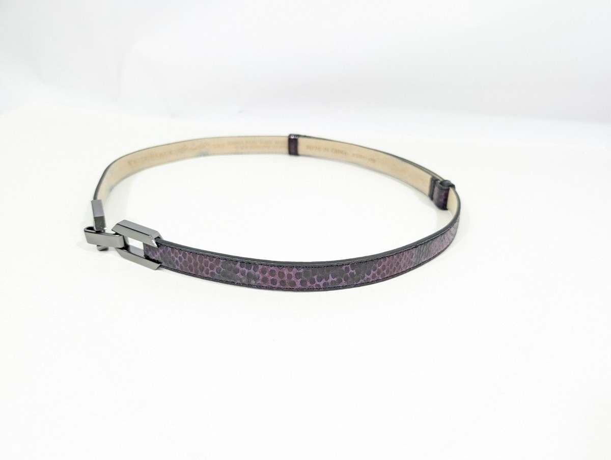 WHBM EXOTIC SNAKESKIN EMBOSSED BELT display picture 3