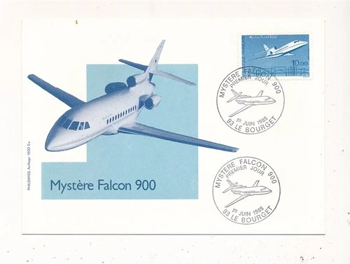 D326969 France FDC 1985 Mystère Falcon 900
