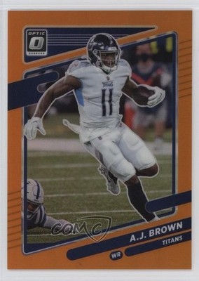2021 Panini Donruss Optic Orange Prizm 165/199 AJ Brown #121 0g65
