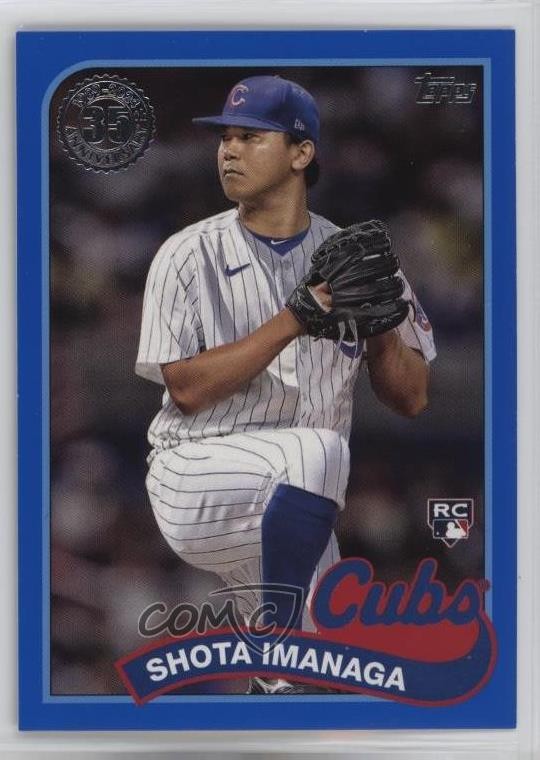 2024 Series 2 1989 Topps Baseball Blue Shota Imanaga #89B2-4 Rookie RC hr9