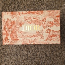 Dior Decorative Box Rectangular Red & White Animal Print Toile de Jouy Cardboard
