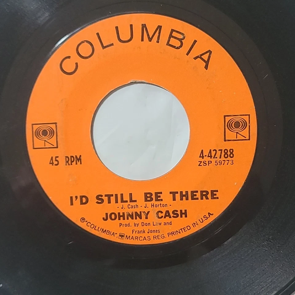 Johnny Cash ~ Ring Of Fire/ I'd Still Be There ~ Columbia 45 RPM Record Foto 4 de 4