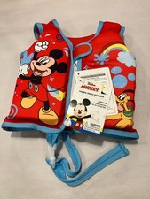 Disney Mickey Mouse Kids Swim Vest Life Jacket S/M 30-40 lbs New