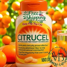 Citrucel Gentle Fiber Supplement Relief Occasional Constipation 180 Caplets