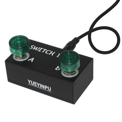 Dual Latching Switch Pedal for Guitar Amps With TRS Cable (Latch Dual Switch)