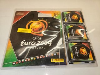Panini Album Euro 2004 with 180 Sticker Images shrink wrapped Original Excellent