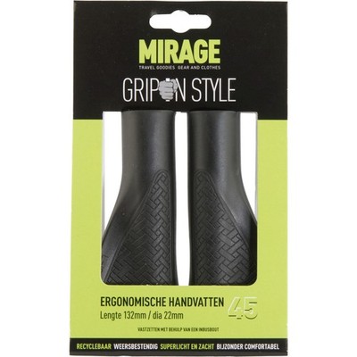 Griffe Satz Mirage Grips im Style #45 - 132/132 mm mit Lockring - Schwarz