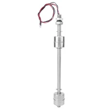 Float Switch,DC 0~110V Stainless Steel Double Ball Float Switch Water Level C...