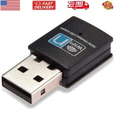 300Mbps USB WiFi Adapter, Wireless LAN Network Card Adapter WiFi Dongle for D...
