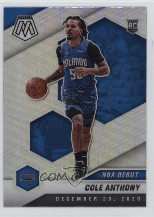 2020-21 Panini Mosaic NBA Debut Silver Prizm Cole Anthony #268 1t2n