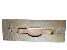 Vintage U.S. WWI Browning MG .30 cal Wooden Oak Ammo Box 