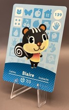 139 Blaire - Animal Crossing Amiibo Card - Series 2 - Authentic NM