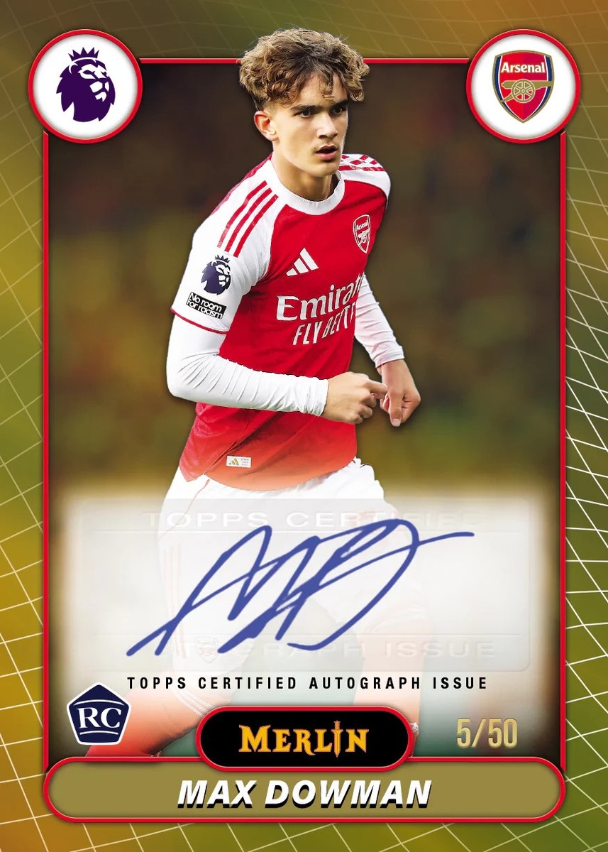 クルゼフスキ　topps merlin 直筆サインカード　PSA10 2026 Topps Merlin Premier League Value Blaster Box Sealed Presale