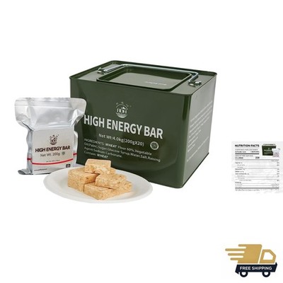 Ready-to-Eat 18400 Calorie Emergency Food Bars: Ideal for Camping & Outdoor Prep