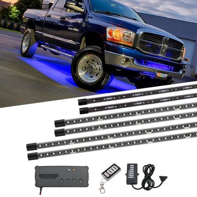 LEDGlow 6pc Million Color LED Truck Underglow Neon Accent Lights Underbody Kit