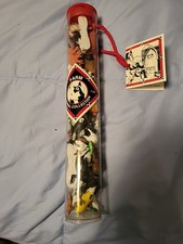 K M 12 Inch Tube Of An Assortment Of Plastic Farm Animals.