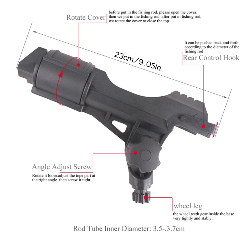 Fishing Boat Rods Holder Adjustable Angle Position Fishing Boat Bracket Device R