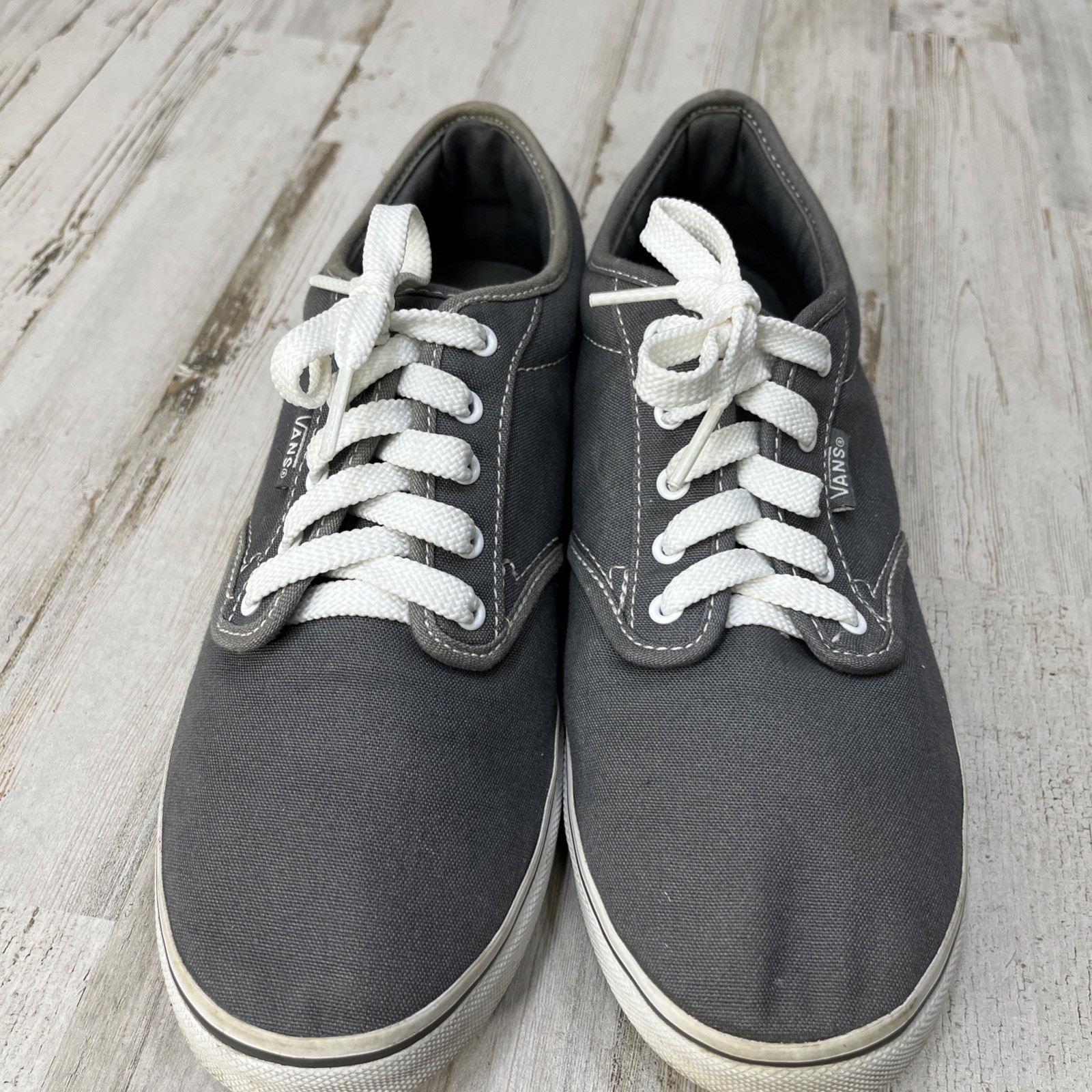 SAOLA Sneakers basse Vans Off The Wall in tela skateboard grigio suola gomma donna taglia 8 5