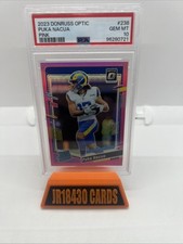 2023 Donruss Optic #238 Puka Nacua Pink Holo PSA 10 Gem Mint Los Angeles Rams SP