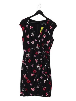 Ralph Lauren Midikleid A-Linie UK10 in Schwarz