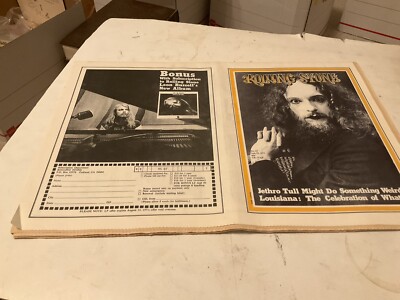 1971 JETHRO TULL Ian Anderson ROLLING STONE Magazine #87 Motown Glastonbury VG +