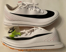 Hombres 5.5/Wmns7 Nike Triple Jump Elite 2 Blanco Rosa Naranja Pista Spike AO0808-101