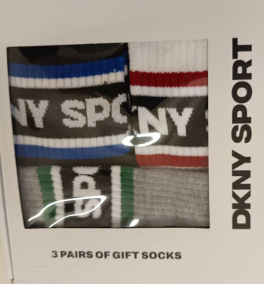 * 3x DKNY Sport Gift Socken Gr. 40-45 UK 7-11 NEU OVP